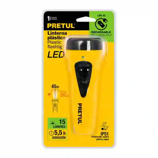Pretul Linterna Recargable De 120 Lumenes