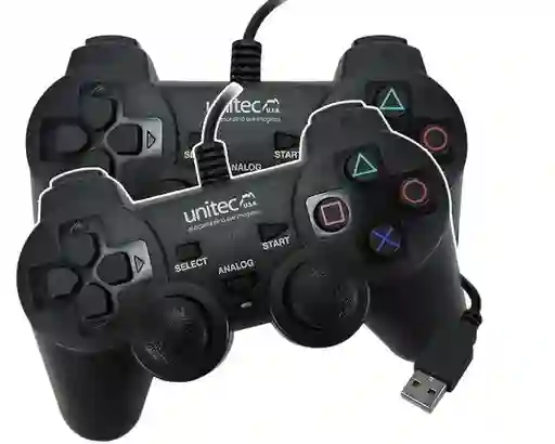 Unitec Game Controller Doble de Juegos Para pc Usb