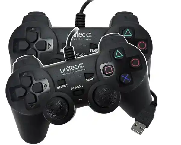 Unitec Game Controller Doble de Juegos Para pc Usb