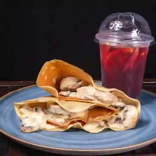 Crepe de Pollo y Champiñón