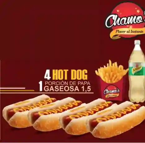 Combo Junior 4 Hot Dogs