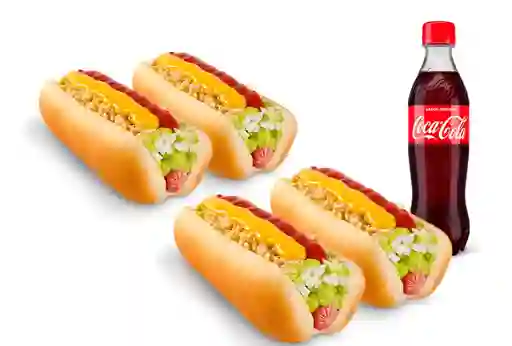 Rapidogs Silver X4 con Coca Cola