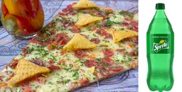 Promo Pizza Mexicana y gaseosa
