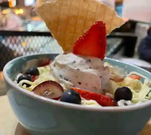 Ensalada de Frutas con Helado