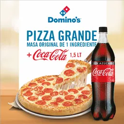 Pizza Grande 1 Ingrediente y Bebida 1.5Lt