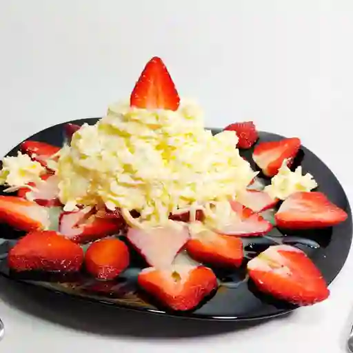 Fresas con Crema y Queso