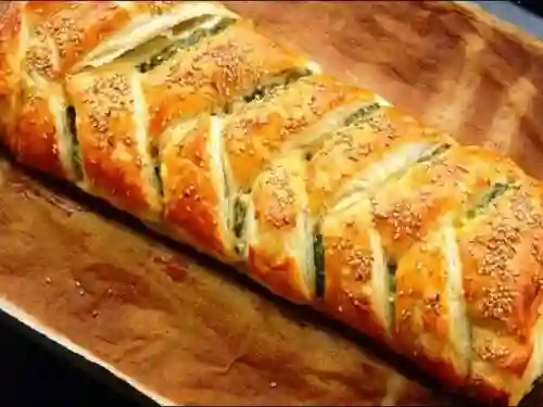 Trenza Integral de Espinaca con Queso