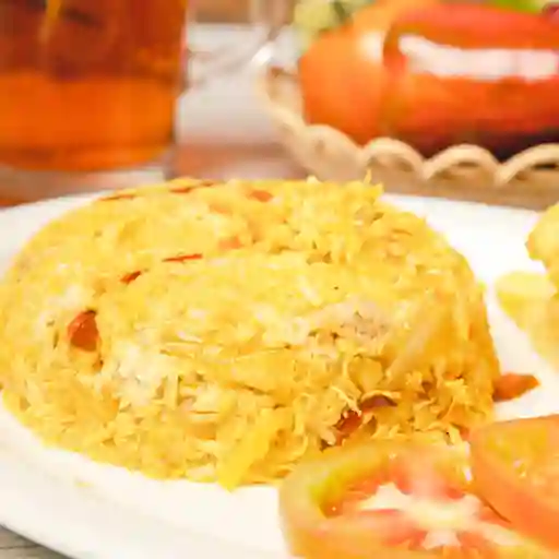 Arroz Salteado con Pollo