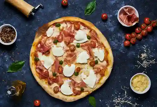 Pizza de Prosciutto y Bufala