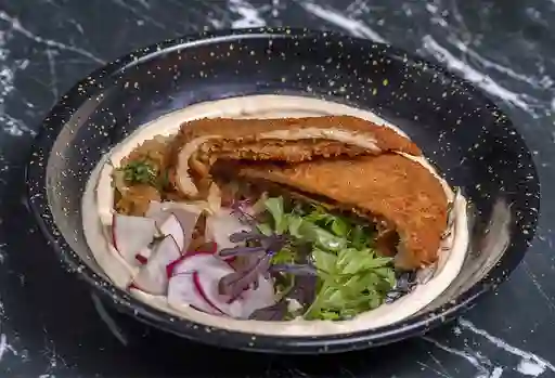 Schnitzel Hummus Bowl