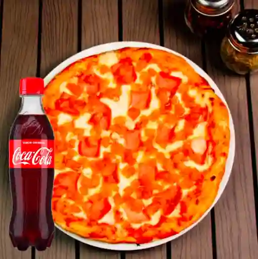 Combo Pizza Hawaina + Coca Cola Original 400ml