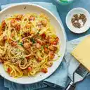 Spaghetti Pesto y Camarón