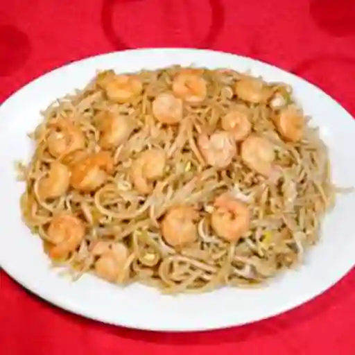 Spaguetti con Camarones