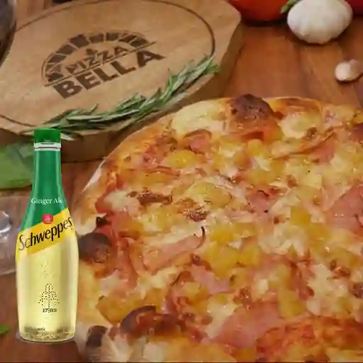 Pizza Hawaiana + Schweppes Ginger Ale
