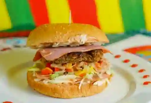 Hamburguesa Preparado de Pollo Mexicano