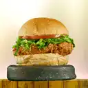 Hamburguesa de Pollo con Queso y Tocineta