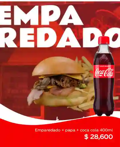 Emparedado + Papas + Coca Cola 400 ml