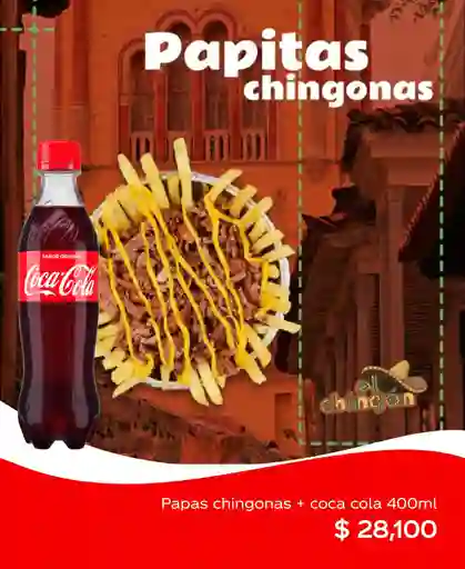 Papitas Chingonas + Coca Cola 400 ml