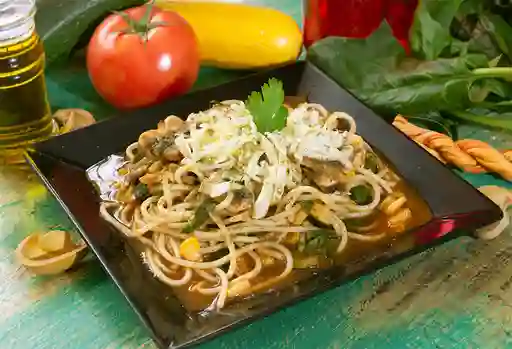 Spaguetti Vegetariano al Wok