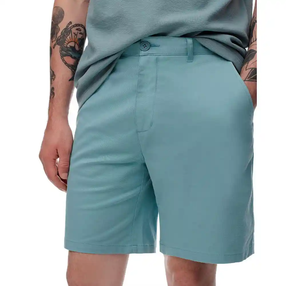 Bermuda Tipo Chino en Algodón Masculino Mikelz Gef