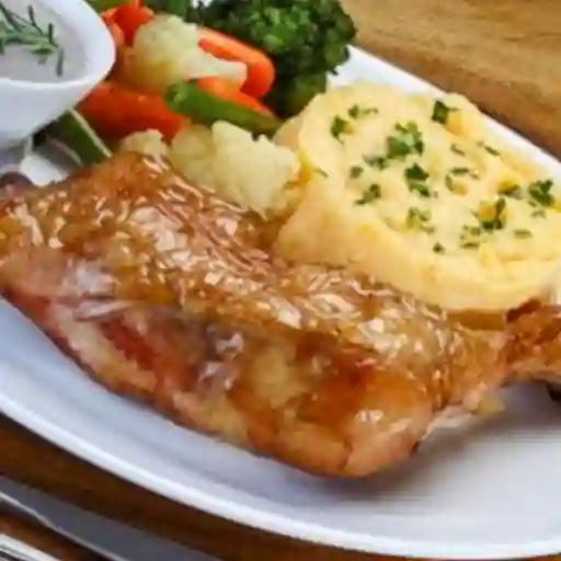 Bandeja con Cuarto de Pollo