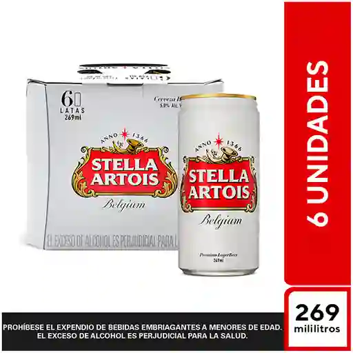 Pack de Seis Stella Artois 269 ml