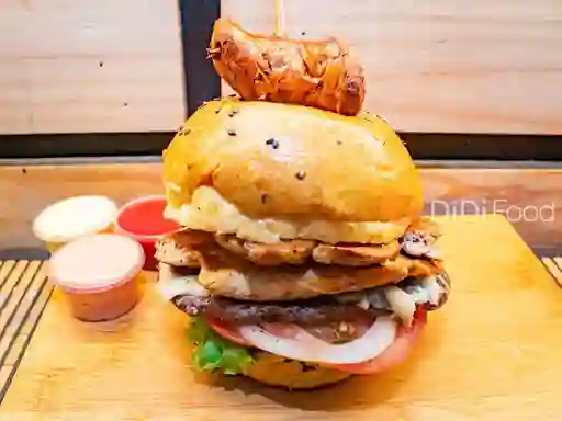 Hamburguesa de Pollo + Bebida