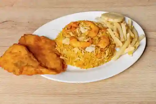 Combo Arroz Camaron y Pollo Poker