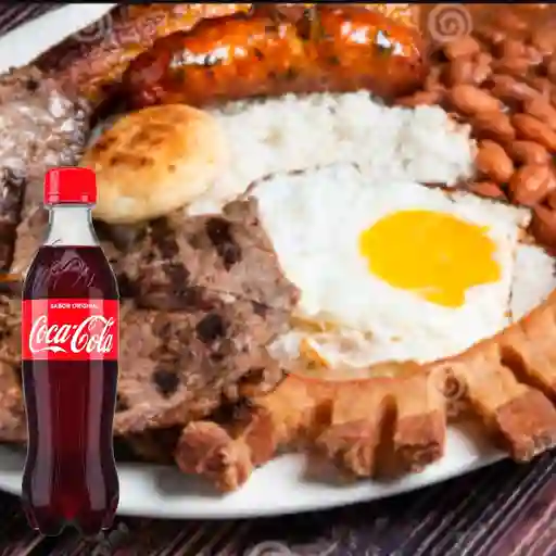 Combo Bandeja Paisa + Coca-Cola Original 400 ml