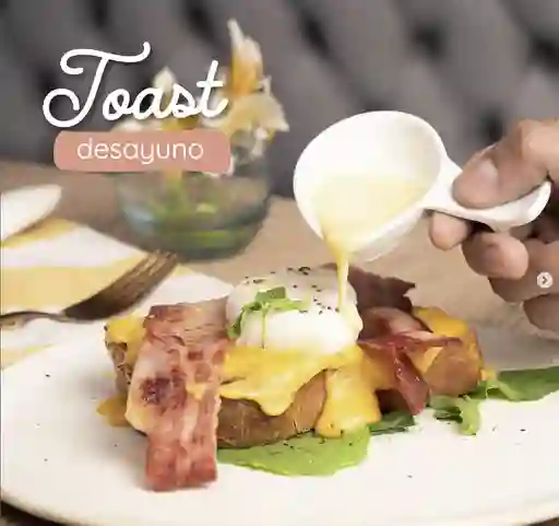 Tostada Desayuno - Huevo con Tocineta
