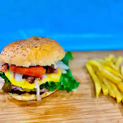 Hamburguesa Doble Carne Especial con Papa