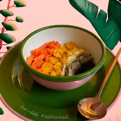 Combo Bowl Tropical con Capuchino