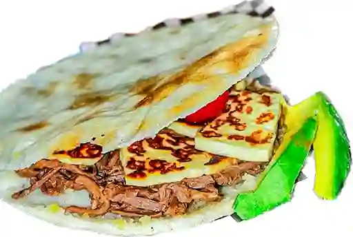 Arepa Ocañera, Carne y Queso Frito Frito