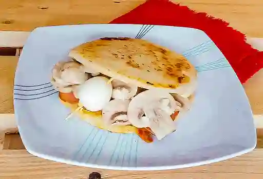 Arepa con Champiñones