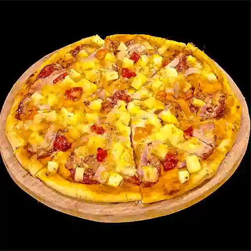 Pizza Hawaiana con Lomo de Cerdo