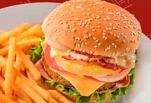 Combo Hamburguesa Hawaiana