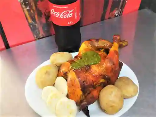 Pollo Asado y Bebida