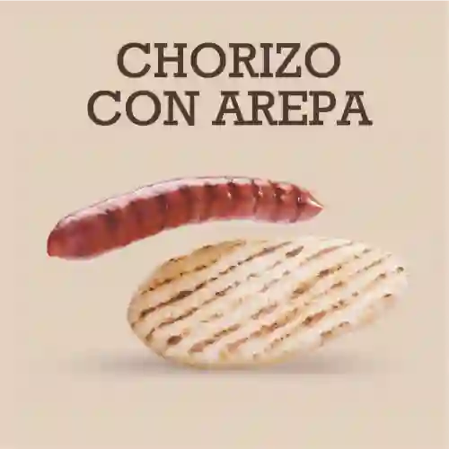 Chorizo con Arepa