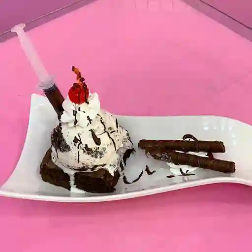 Brownie con Helado