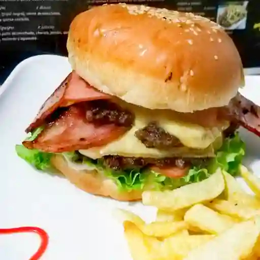 Hamburguesa Doble Bacon