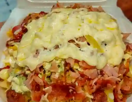 Salchipapa Gratinada Personal