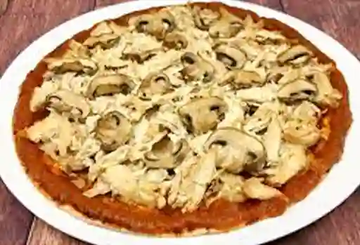 Pizza Personal de Pollo con Champiñón