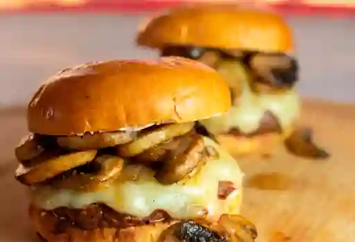Hamburguesa con Champiñones