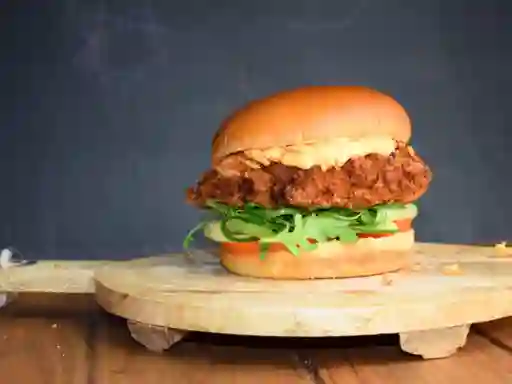 Hamburguesa de Pollo Apanado