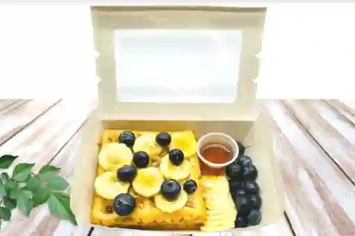 Arándanos y Miel Waffles de Yuca Box