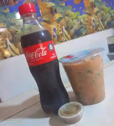 Coctel de Camarón + Coca Cola