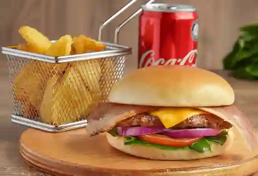 Combo Burger+papas+bebidas