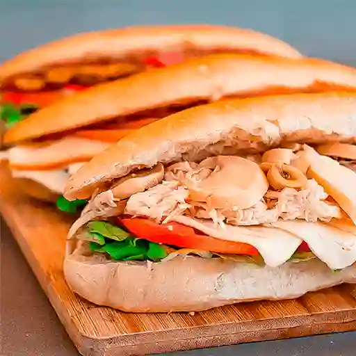 Sándwich Pollo y Champiñón