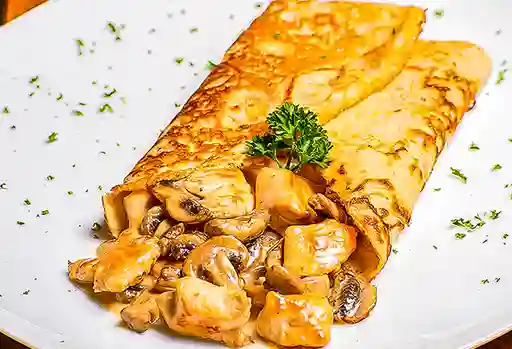 Crepes Pollo y Champiñones