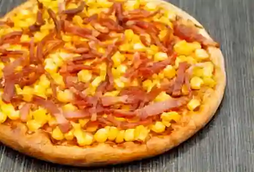 Pizza de Maíz Tocineta Mediana